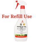 **NEW** 750ml Empty 6 in 1 Mane & Tail Bottle – For Refill Use