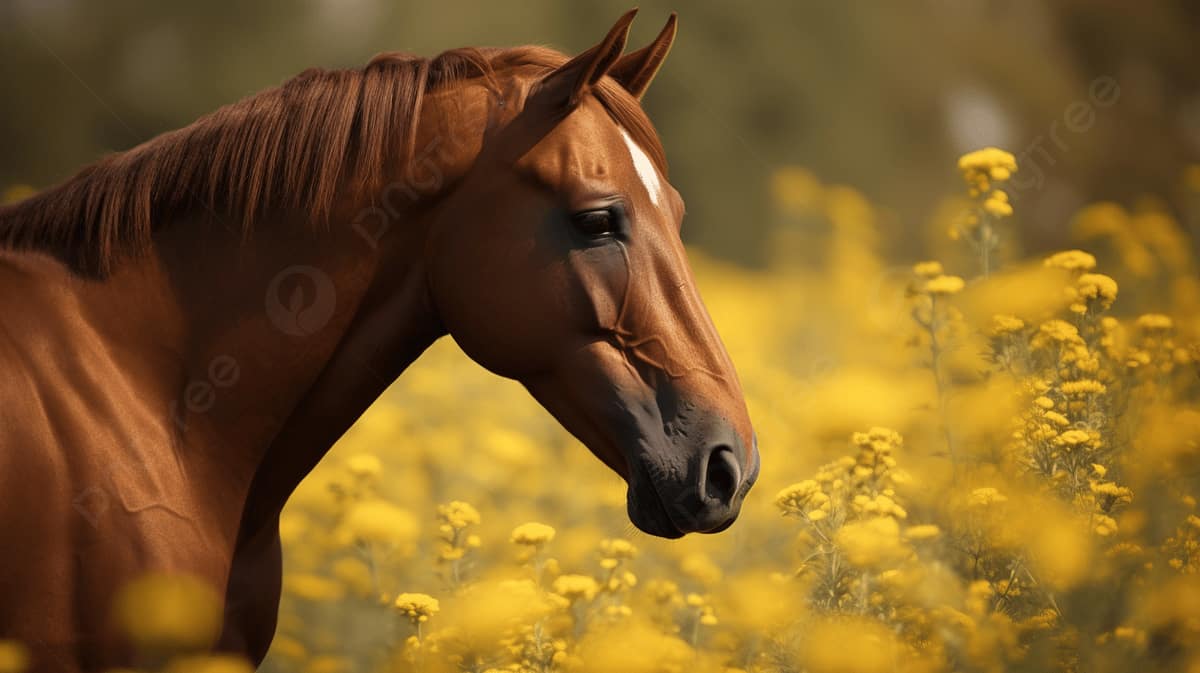 Horse being sprayed with Botanica natural fly spray for summer protection