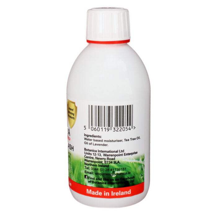 A 300ml bottle of Botanica Herbal Cleansing Wash (300ml) with a barcode on it.
